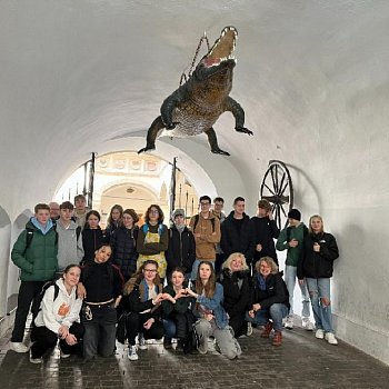 
                                Studenti blanenského gymnázia přivítali návštěvu z Německa. FOTO: Jana Žilková
                                    