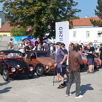 
                                Parkoviště u Poduklí hostilo Mezinárodní setkání a výstavu vozítek Velorex. FOTO: Jan Šustáček
                                    