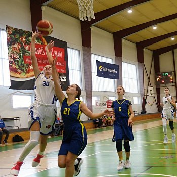 
                                Družstvo U15 Basketbalového klubu Blansko dvakrát porazilo tým SKB Tišnov. FOTO: archiv klubu
                                    