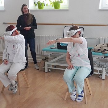 
                                Virtuální realita pomůže v rehabilitačním oddělení. FOTO: Marie Kalová
                                    