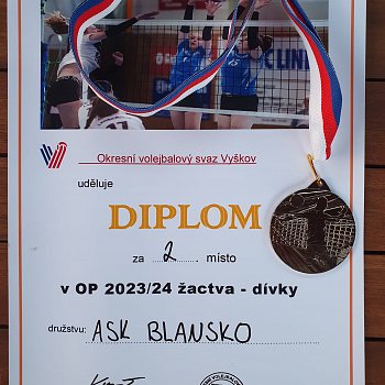 
                                Volejbalistky ASK Blansko získaly stříbrné medaile. FOTO: archiv klubu
                                    