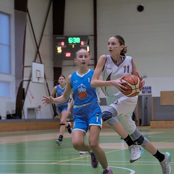 
                                Basketbalistky U14 BK Blansko vybojovaly vítězství. FOTO: archiv pořadatelů
                                    