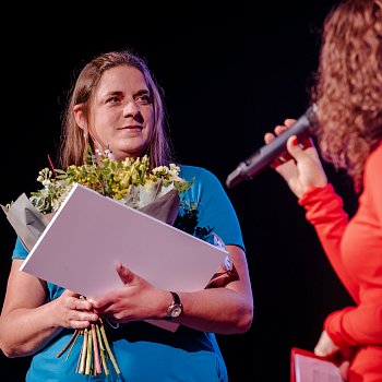 
                                Ocenění Blanenská osobnost v kategorii Vzdělávání a volný čas získala Martina Macků. FOTO: Michaela Buchtová
                                    