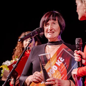 
                                Ocenění v kategorii Blanenská osobnost – Cena veřejnosti získala lékařka Nemocnice Blansko Ludmila Juránková.  FOTO: Míchaela Buchtová
                                    