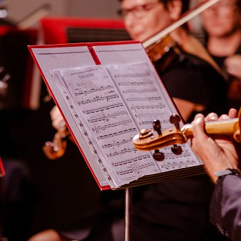 
                                Večer hudebně doprovodil Komorní orchestr města Blanska. FOTO: Michaela Buchtová
                                    