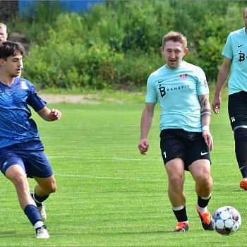 
                                Fotbalisté FK Blansko se utkali s Bohdalicemi a zvítězila 3:0. FOTO: Josef Kratochvil
                                    