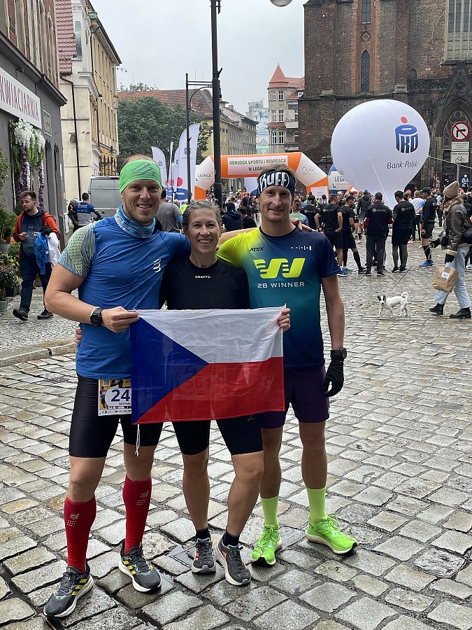 
                                Blanenští běžci se letos zúčastnili půlmaratonu v polské Legnici. FOTO: archiv Michala Kršky
                                    