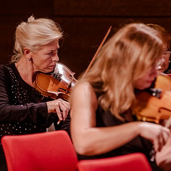 
                                Večer hudebně doprovodil Komorní orchestr města Blanska. FOTO: Michaela Buchtová
                                    