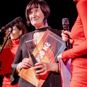 
                                Ocenění v kategorii Blanenská osobnost – Cena veřejnosti získala lékařka Nemocnice Blansko Ludmila Juránková.  FOTO: Míchaela Buchtová
                                    