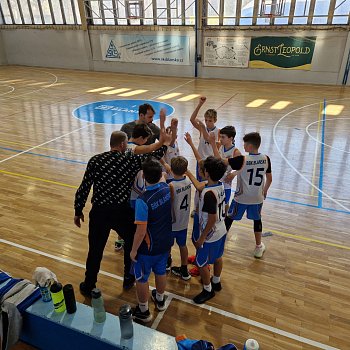 
                                Basketbalisté BBK Blansko U13 se utkali s brněnským týmem Skokani A. FOTO: archiv pořadatelů
                                    