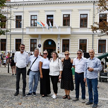 
                                Delegace z partnerských měst na akci Zažít Blansko jinak 2024. FOTO: Michal Záboj
                                    